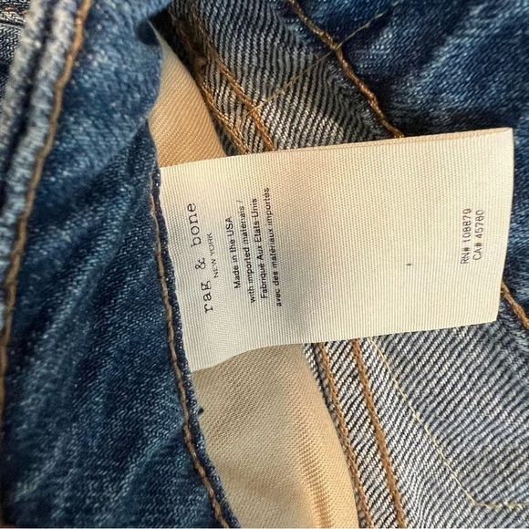 Rag & Bone women's NINA STRAIGHT HIGH-RISE ANKLE CIGARETTE Monty jeans size 31 - Picture 10 of 13